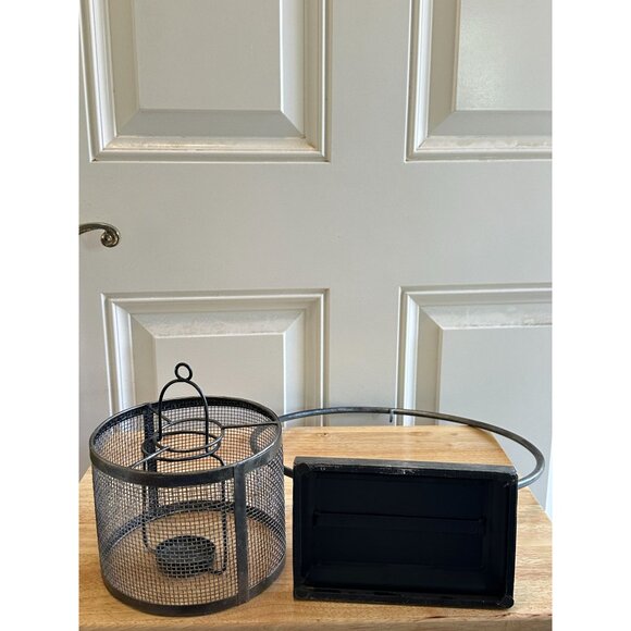 Metal Open Sphere Hanging Votive Candle Holder - Picture 5 of 7